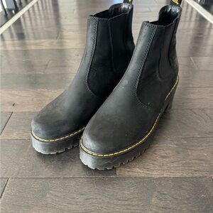 Dr. Martens ROMETTY WYOMING LEATHER PLATFORM CHELSEA BOOTS